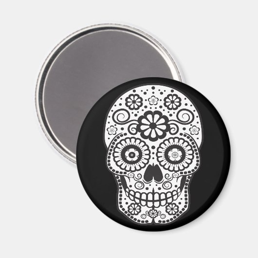Suikerschedel glimlachen magneet (Voorkant / Achterkant)