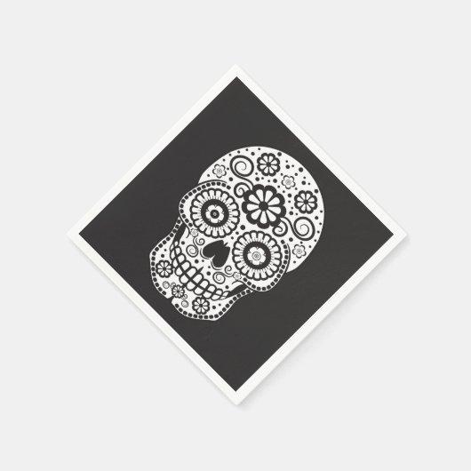 Suikerschedel glimlachen servet (Hoek)