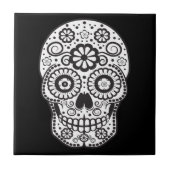 Suikerschedel glimlachen tegeltje (Voorkant)