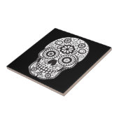 Suikerschedel glimlachen tegeltje (Zijkant)