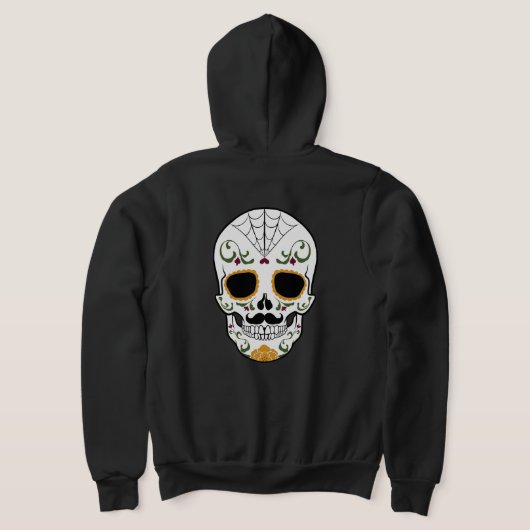  suikerschedel hoodie (Laag Achter)