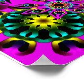 Suikerschedel in neonroze poster (Hoek)