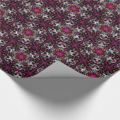 Suikerschedel kaleidoscoop Halloween gift Cadeaupapier (Hoek)