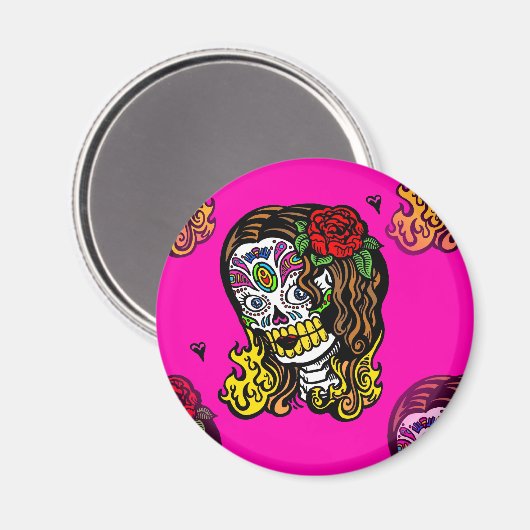 suikerschedel magneet (Voorkant / Achterkant)