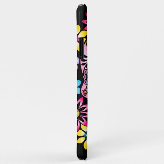 Suikerschedel met kleurrijke bloemen Case-Mate iPhone case (Achterkant/rechts)