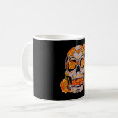 Suikerschedel met luipaard koffiemok (Voorkant links)
