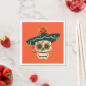Suikerschedel met Pet Dia de Muertos | Servet (Insitu)