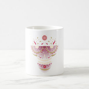 Suikerschedel met retro bril - Día de los Muerto Koffiemok