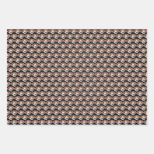 Suikerschedel met Sombrero Inpakpapier Vel (Voorkant 3)