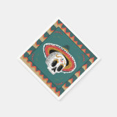 Suikerschedel met Sombrero Servet (Hoek)