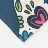 suikerschedel naadloze afbeelding fleece deken (Hoek)