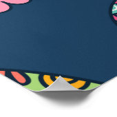 suikerschedel naadloze  afbeelding poster (Hoek)