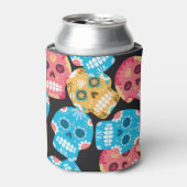 Suikerschedel, naadloze feestelijke achtergrond. blikjeskoeler (Blikje Voorkant)