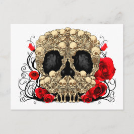 Suikerschedel - Ontwerp van Tattoo Briefkaart