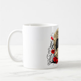 Suikerschedel - Ontwerp van Tattoo Koffiemok