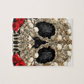 Suikerschedel - Ontwerp van Tattoo Legpuzzel (Horizontaal)