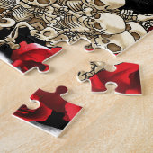 Suikerschedel - Ontwerp van Tattoo Legpuzzel (Zijkant)