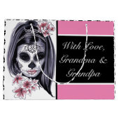 Suikerschedel op maat groot cadeauzakje (Achterkant)