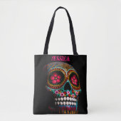 Suikerschedel op maat tote bag (Voorkant)