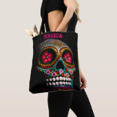 Suikerschedel op maat tote bag (Dichtbij)