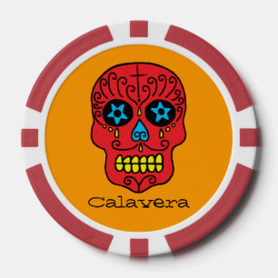 Suikerschedel Poker Chips