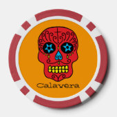 Suikerschedel Poker Chips (Achterkant)