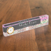 Suikerschedel Rainbow Heart Tree of Life Day of De Naambordje (Zijkant)