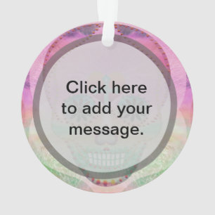 Suikerschedel Rainbow Heart Tree of Life Day of De Ornament