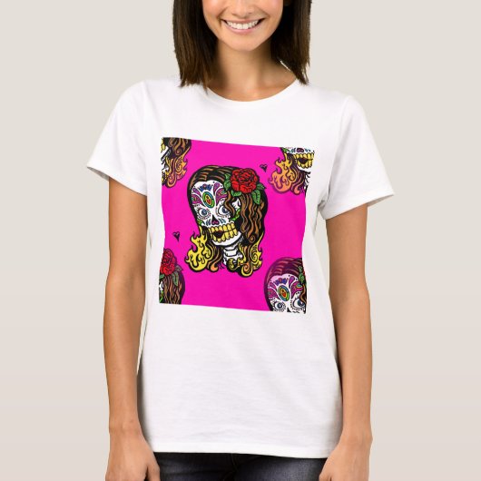 suikerschedel t-shirt (Voorkant)