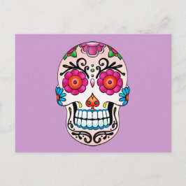 Suikerschedel - Tattoo kunst Briefkaart