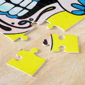 Suikerschedel - Tattoo kunst Legpuzzel (Zijkant)