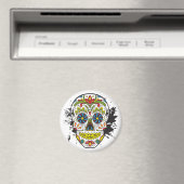 Suikerschedel, Tattoo schedel, Mexicaanse schedel Magneet (Insitu (Vaatwasser))