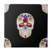 suikerschedel tegeltje (Voorkant)