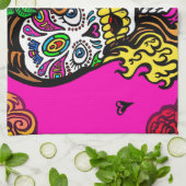 suikerschedel theedoek (Gevouwen)