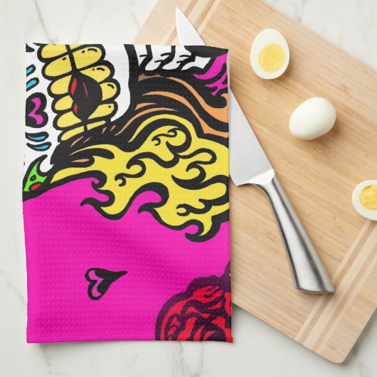 suikerschedel theedoek (Quarter Fold)