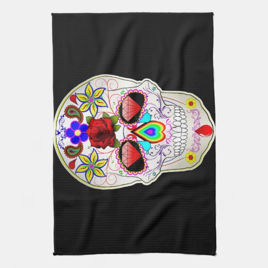 suikerschedel theedoek (Verticaal)