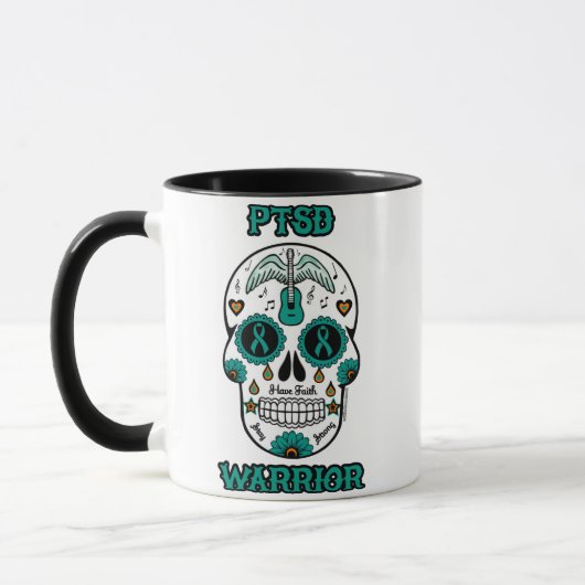 Suikerschedel/-warrior...PTSD Mok (Links)