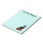 Suikerschedel, zwarte kat notitieblok (Linkerzijde)