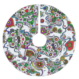 Suikerschedeldag van de dode boomrok kerstboom rok