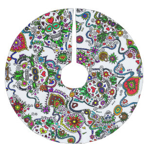 Suikerschedeldag van de dode boomrok kerstboom rok