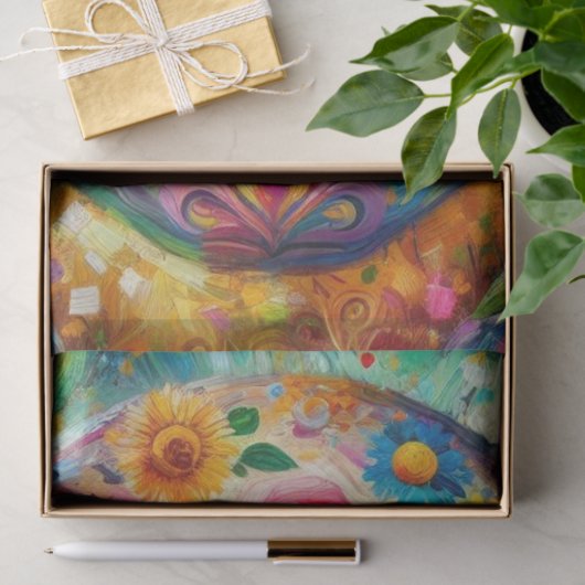 Suikerschedeldag van de dode decoupage tissuepapier (Geschenk)