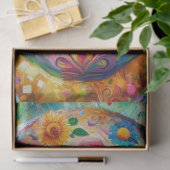 Suikerschedeldag van de dode decoupage tissuepapier (Geschenk)