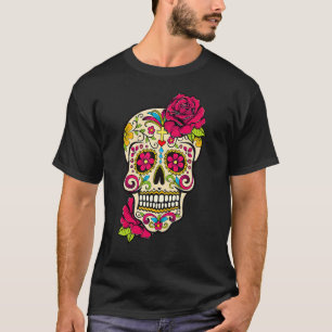 Suikerschedeldag van de dode dia de los Muertos Fl T-shirt