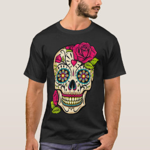 Suikerschedeldag van de dode dia de los Muertos Fl T-shirt