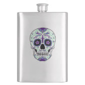 Suikerschedeldag van de dode día de Muertos Flacon (Voorkant)