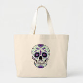 Suikerschedeldag van de dode día de Muertos Grote Tote Bag (Voorkant)