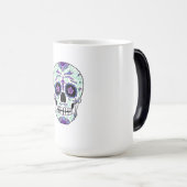 Suikerschedeldag van de dode día de Muertos Magische Mok (Voorkant rechts)