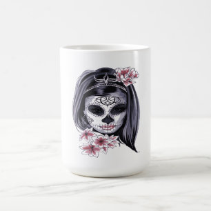 Suikerschedeldag van de dode día de Muertos Magische Mok