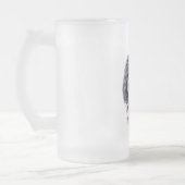 Suikerschedeldag van de dode día de Muertos Matglas Bierpul (Links)