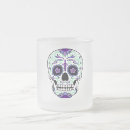 Suikerschedeldag van de dode día de Muertos Matglas Koffiemok